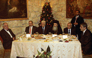 الرئيس يشارك عشاء عيد الميلاد المجيد لطائفة الروم الارثذوكس