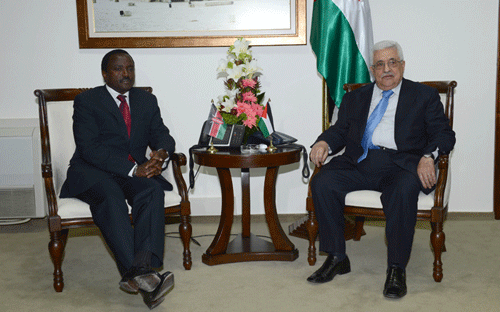 الرئيس يتسلم رسالة من الرئيس الكيني تدعم الجهود الفلسطينية في الأمم المتحدة