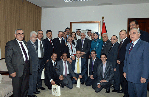 الرئيس يستقبل وفد اتحاد المحاسبين والمراجعين العرب
