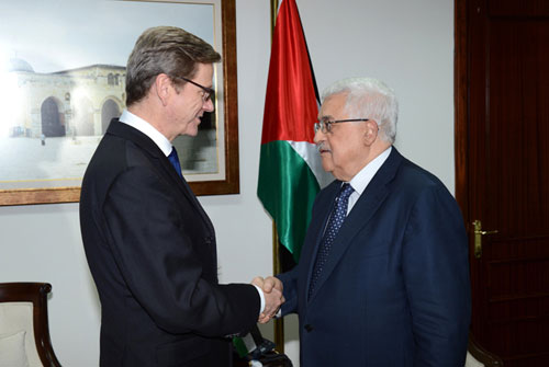 الرئيس محمود عباس يستقبل وزير الخارجية الألماني