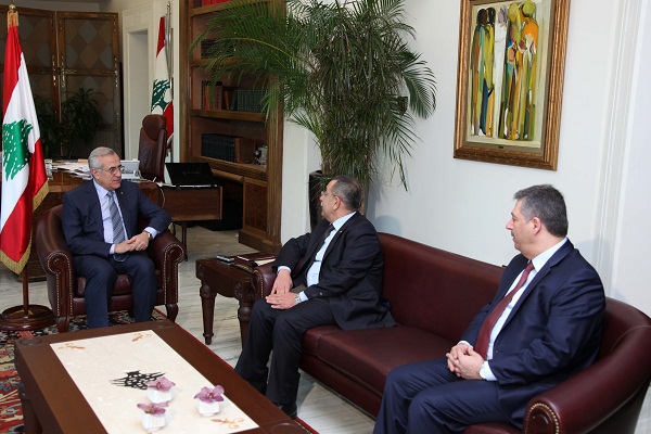 الرئيس اللبناني يستقبل الوزير سعيد ابو علي