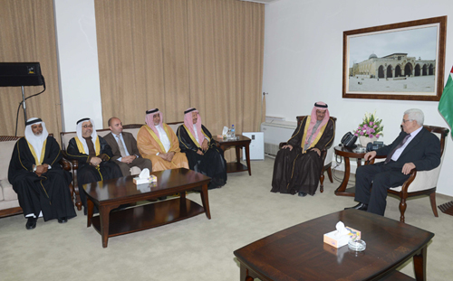 الرئيس يستقبل وفد أصدقاء القدس البحريني