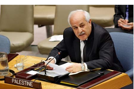 السفير منصور يضع المسؤولين الأمميين بصورة استمرار الانتهاكات الاسرائيلية