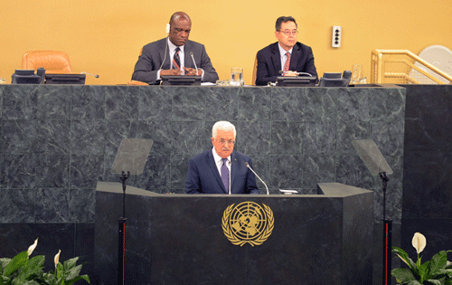 الرئيس أمام الجمعية العامة للأمم المتحدة: دقت ساعة استقلال فلسطين