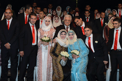 الرئيس يشارك بالعرس الجماعي الوطني بأريحا: فرحة على طريق الفرحة الكبرى