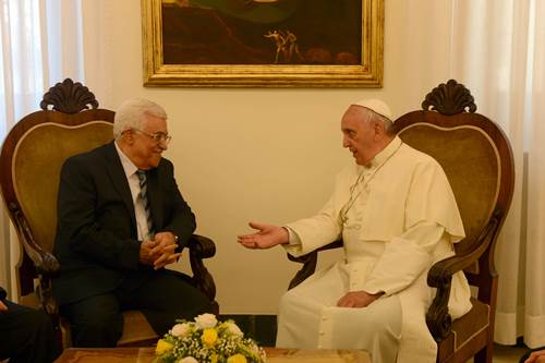 الرئيس يلتقي بابا الفاتيكان قبيل صلاة السلام
