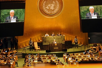 الرئيس يخاطب العالم: دقت ساعة استقلال دولة فلسطين