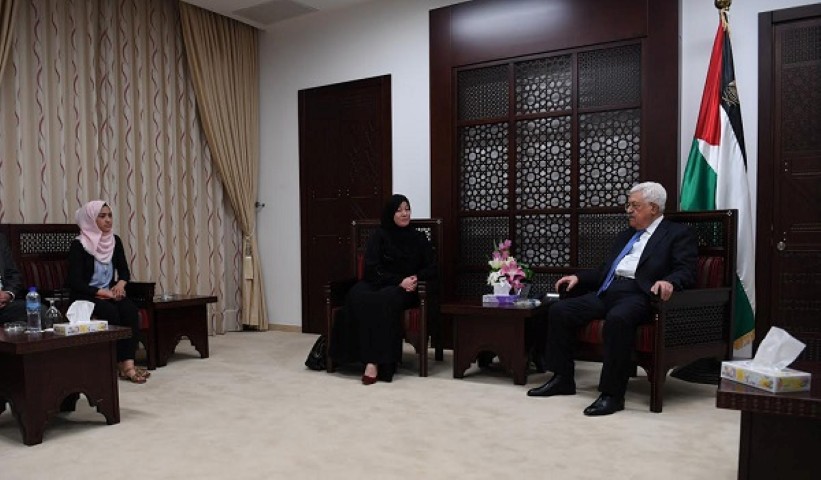 الرئيس يستقبل عائلة الأسيرين محمد ومحمود البلبول