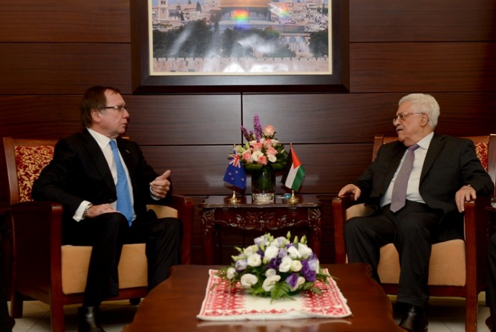 الرئيس يبحث مع رئيس مجلس الأمن الدولي الأوضاع في فلسطين