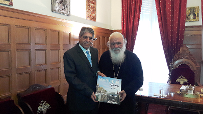 رئيس أساقفة اليونان يؤكد استمرار دعمه لحقوق شعبنا