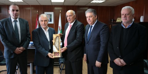 الرجوب يبحث مع وزير الشباب والرياضة اللبناني آليات تعزيز التعاون المشترك