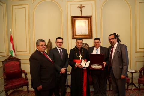 اللجنة الوطنية للقدس عاصمة دائمة للثقافة العربية تلتقي البطريرك الراعي في لبنان