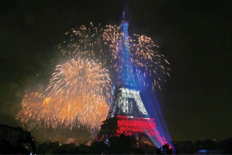 الرئيس يهنئ نظيره الفرنسي بمناسبة العيد الوطني لبلاده