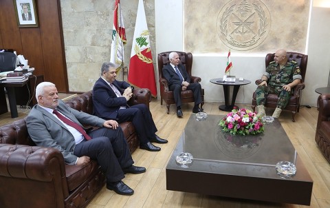 الاحمد يلتقي قائد الجيش اللبناني