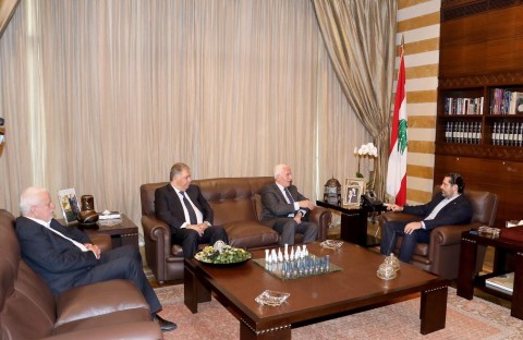الاحمد يلتقي رئيس مجلس الوزراء اللبناني سعد الحريري