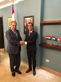 دبور يلتقي سفير الباراغواي في لبنان