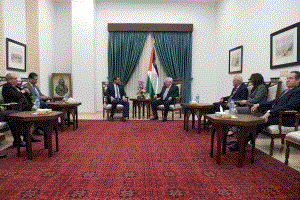 الرئيس يستقبل وزير الصناعة والتجارة والتموين الأردني