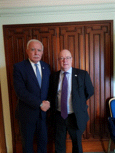 المالكي يلتقي وزير الدولة البريطاني لشؤون الشرق الأوسط
