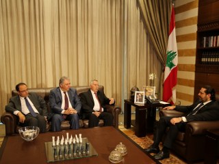 التميمي يلتقي رئيس الحكومة اللبنانية الحريري