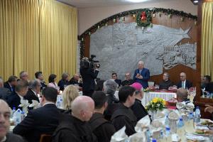 الرئيس يشارك بعشاء الميلاد في بيت لحم