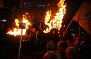 إيقاد شعلة الذكرى الـ54 لانطلاقة الثورة في نابلس