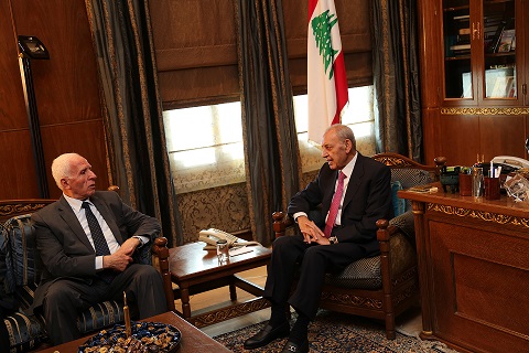 الاحمد يلتقي رئيس مجلس النواب اللبناني نبيه بري