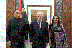 الرئيس يتقبل أوراق اعتماد سفير الهند لدى دولة فلسطين