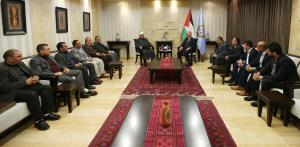 الحمد الله يستقبل وفدا من وزارة الأوقاف والشؤون الدينية