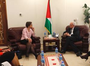 المالكي يطلع وزيرة الدولة للشؤون الخارجية السويدية على آخر التطورات