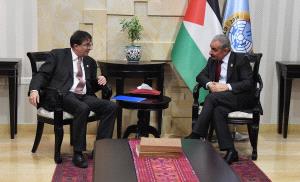 اشتية يبحث مع وفد سويسري تقديم الدعم لتأسيس بنك للتنمية وكلية للتدريب المهني