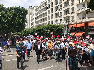 تونس: وقفة لدعم حقوق شعبنا الفلسطيني