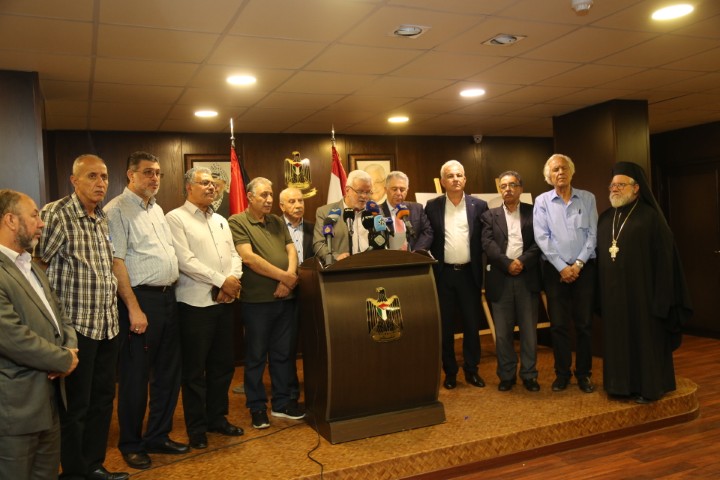 بيان صادر عن اللقاء السياسي والشعبي والنقابي والإقتصادي المنعقد في سفارة دولة فلسطين في لبنان