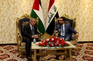 اشتية يلتقي رئيس مجلس النواب العراقي