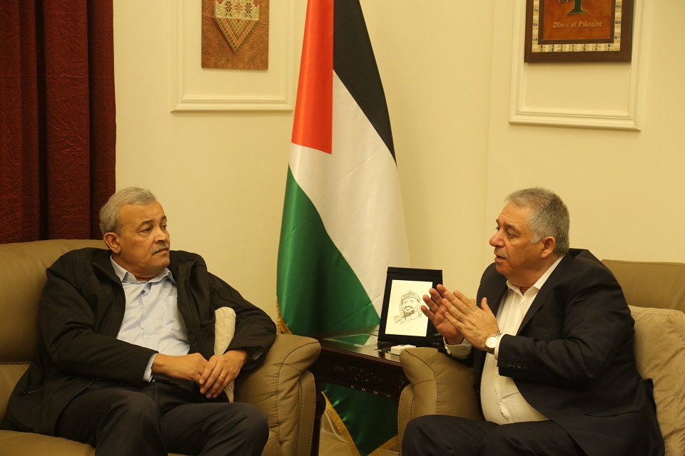دبور يستقبل رئيس جمعية الهلال الاحمر الفلسطيني