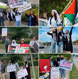 مسيرة حاشدة منددة بجرائم الاحتلال بحق شعبنا في نورث كارولينا الأميركية