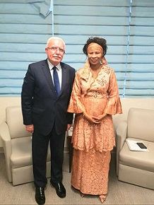 المالكي يطلع وزيرة خارجية السنغال على جرائم الاحتلال بحق شعبنا