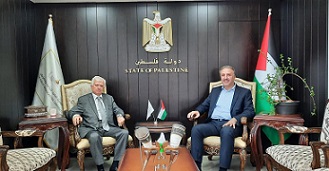 الوزير عساف يستقبل سفير فلسطين لدى كوبا