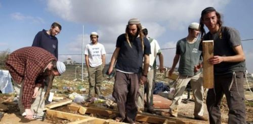 مستوطنون يمدون شبكة كهرباء لصالح بؤرة استيطانية جنوب نابلس