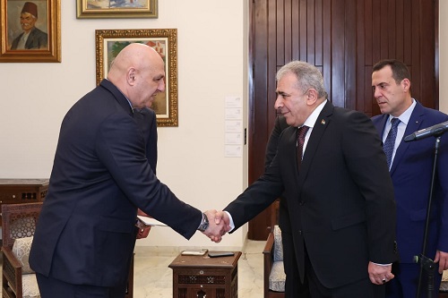 السفير محمد الاسعد يقدم أوراق اعتماده سفيراً لدولة فلسطين لدى الجمهورية اللبنانية للرئيس اللبناني ال