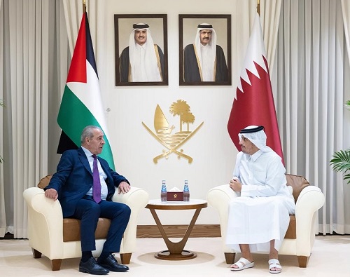 الشيخ يلتقي رئيس الوزراء القطري