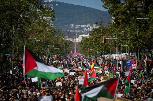 إسبانيا تشهد إضرابًا عامًا وتظاهرات داعمة لفلسطين