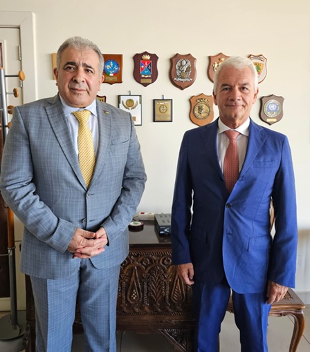 السفير الاسعد يلتقي سفير ايطاليا في لبنان