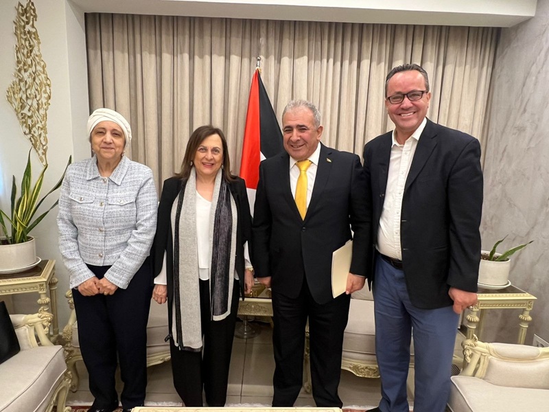 جمعية المواساة في زيارة تهنئة لسعادة السفير الدكتور محمد الأسعد بمناسبة تولّيه منصبه الجديد سفيرًا ل