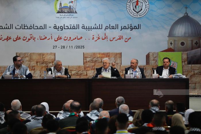 الرئيس لشبيبة فتح ولكل شباب فلسطين: أنتم رهان المستقبل الرابح وكلنا ثقة بكم