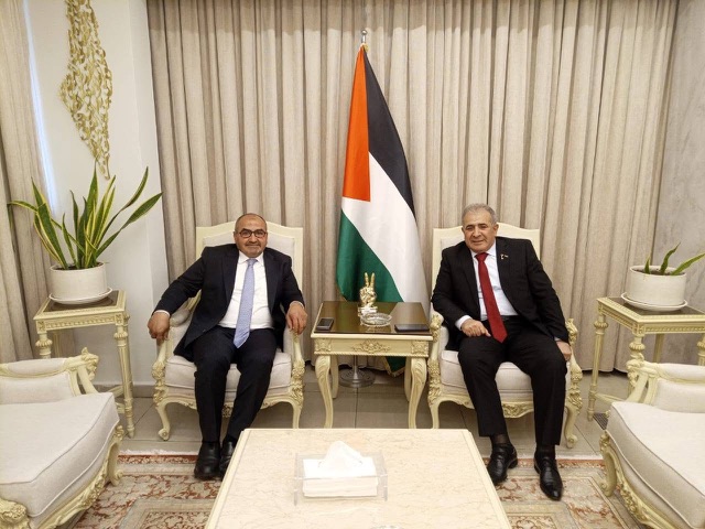 السفير الاسعد يستقبل النائب في البرلمان اللبناني بلال الحشيمي