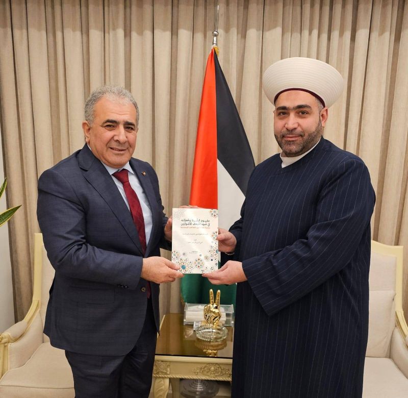 السفير الاسعد يستقبل الشيخ الدكتور أحمد القطان