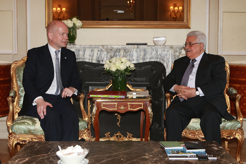 الرئيس يجتمع مع وزير الخارجية البريطاني