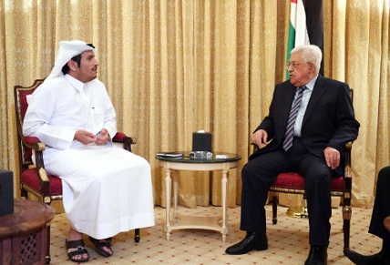 الرئيس يلتقي وزير الخارجية القطري