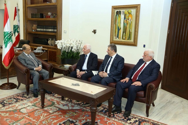 الرئيس اللبناني: لبنان الى جانب القضية الفلسطينية وما يحفظ عروبة القدس