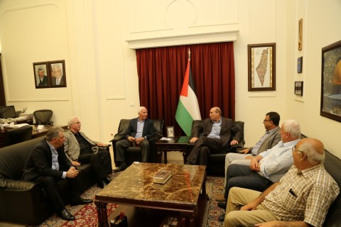 الاحمد يلتقي قيادتي الصاعقة والجبهة الشعبية